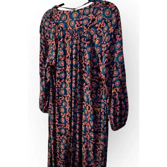 NATURAL LIFE Navy and Pink Floral Maxi Dress - Picture 8 of 13